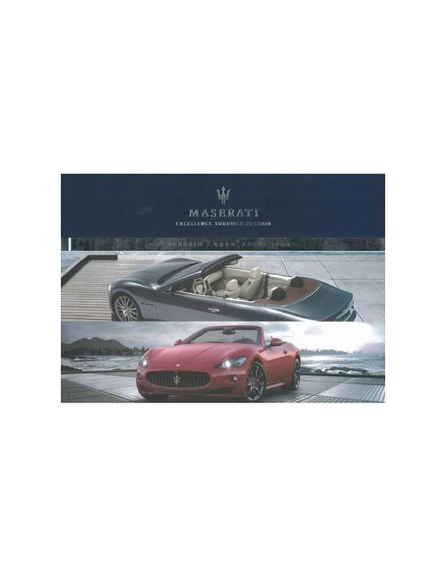 2011 MASERATI GRANCABRIO SPORT INSTRUCTIEBOEKJE DUITS, Auto diversen, Handleidingen en Instructieboekjes