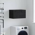 vidaXL Wandkast Zwart eiken 60 x 36.5 x 35 cm Bewerkt hout, Verzenden, Nieuw