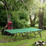 Campingbed - Opvouwbaar - Draagtas - Staalzwart, Ophalen of Verzenden, Nieuw