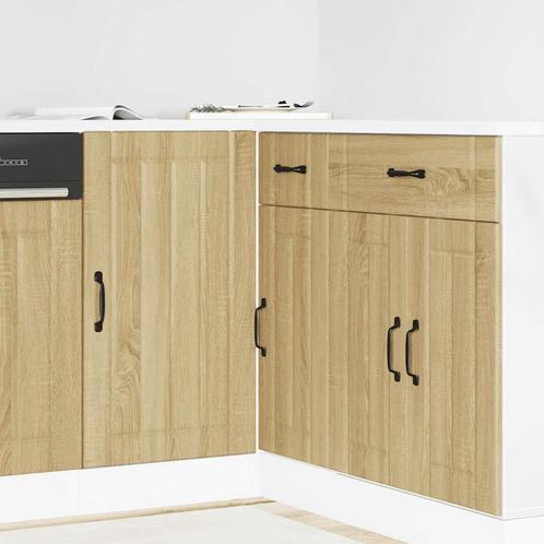 vidaXL Spoelbakonderkast Lucca bewerkt hout sonoma, Huis en Inrichting, Kasten | Overige, Nieuw, Verzenden