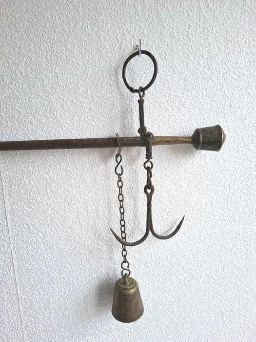 Balance - Bois, Métal, Smeedijzer - Unster, Antiquités & Art, Antiquités | Assiettes décoratives & Carrelages