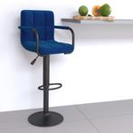 vidaXL Barkruk stof blauw, Huis en Inrichting, Barkrukken, Verzenden, Nieuw