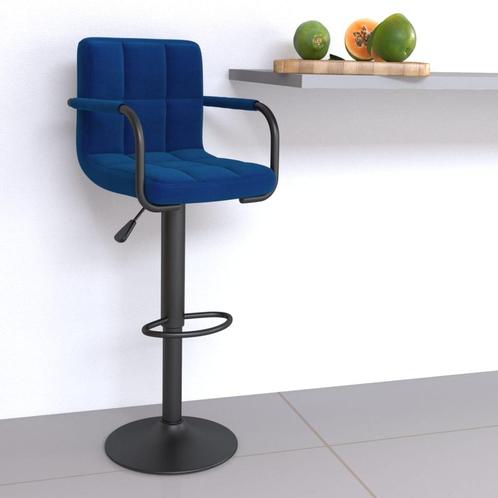 vidaXL Barkruk stof blauw, Huis en Inrichting, Barkrukken, Nieuw, Verzenden