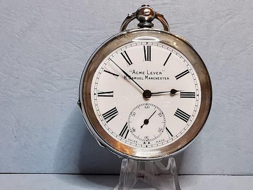 Acme Lever (H.Samuel Manchester) - pocket watch No Reserve, Handtassen en Accessoires, Horloges | Heren