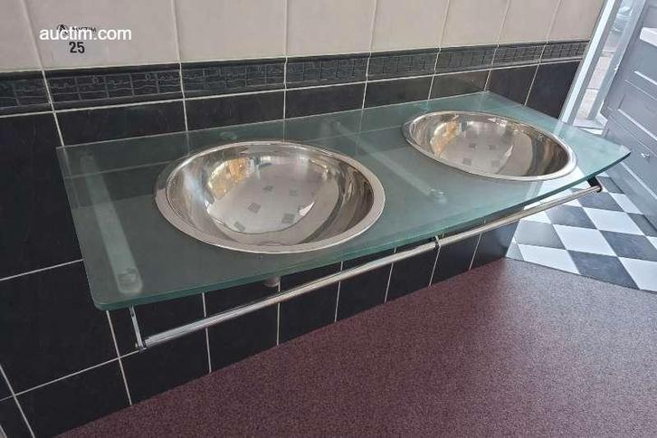 Dubbele inox lavabo AVL, Maison & Meubles, Cuisine | Ustensiles de cuisine, Enlèvement