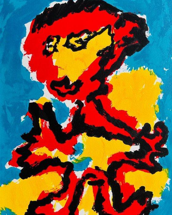 Karel Appel (1921-2006) - Sans-titre, Antiek en Kunst, Antiek | Overige Antiek