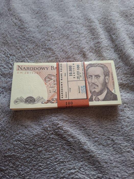 Polen. - 100 x 100 Zlotych - 1988 - Pick 143c (Zonder, Postzegels en Munten, Bankbiljetten | Europa | Niet-Eurobiljetten