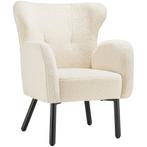 tectake Fauteuil Vänersborg, dik gestoffeerd, met bouclé-bek, Huis en Inrichting, Stoelen, Verzenden, Nieuw