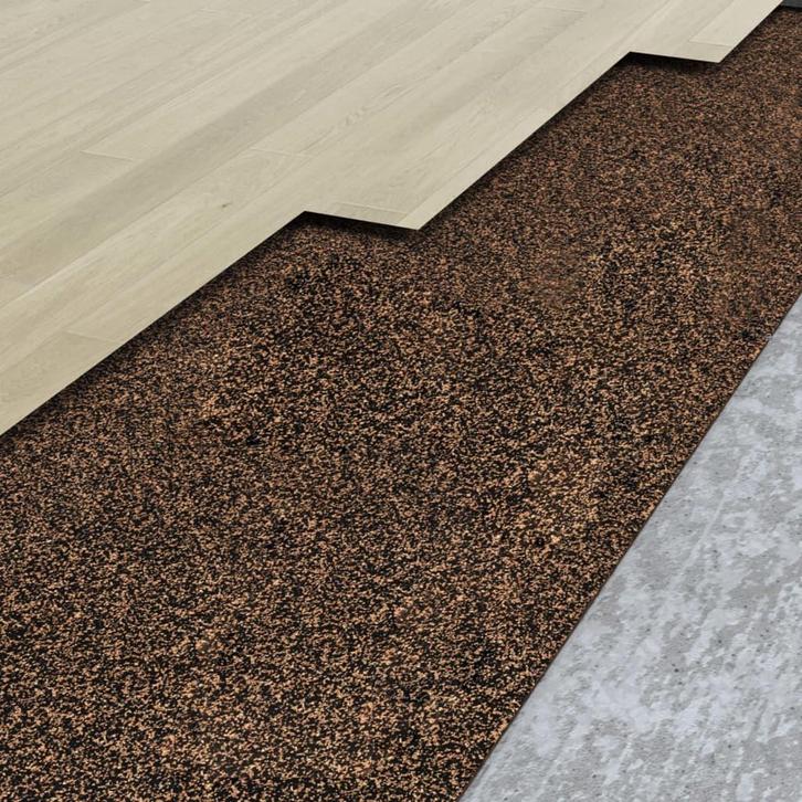 vidaXL Kurkrol 100x500 cm 2 mm rubber, Doe-het-zelf en Bouw, Isolatie en Afdichting, Nieuw, Verzenden