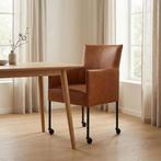 Leren eetkamerstoel Desire, Ophalen of Verzenden, Nieuw, Leer, Bohemian, Industrieel, Modern, Scandinavisch