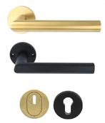 SKG3 Veiligheid Achterdeur Set Zwart/PVD Mat Goud, Ophalen of Verzenden, Nieuw