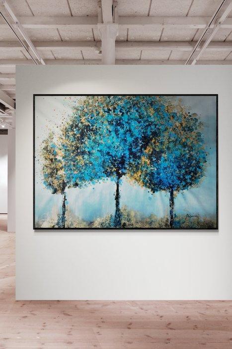 Myriam Carbonnier - Arbres dazur, Antiek en Kunst, Kunst | Schilderijen | Modern