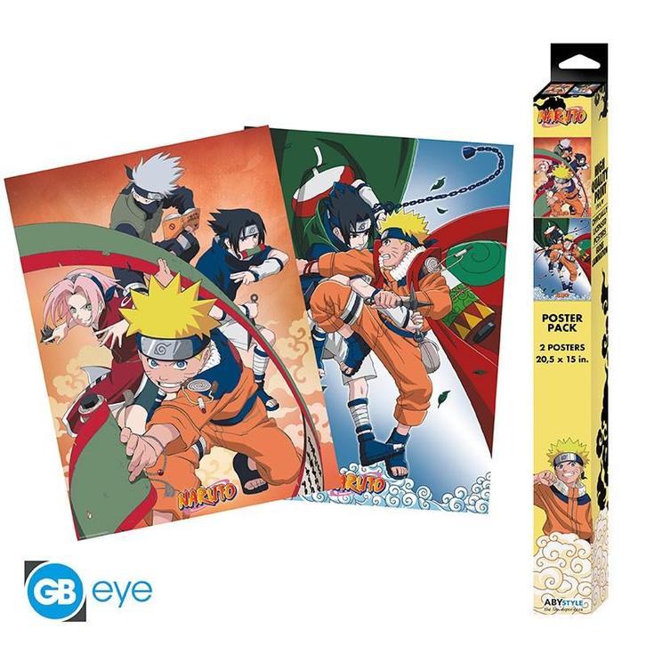 GBeye Naruto Shippuden 2 Chibi Poster Set-Team 7 (Diversen), Verzamelen, Posters, Ophalen of Verzenden