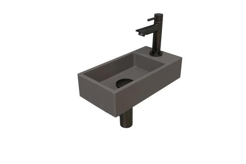 Fonteinset INK Versus 36x18x9 cm Quartz Beton Met Kraangat, Doe-het-zelf en Bouw, Sanitair, Overige typen, Nieuw, Ophalen of Verzenden