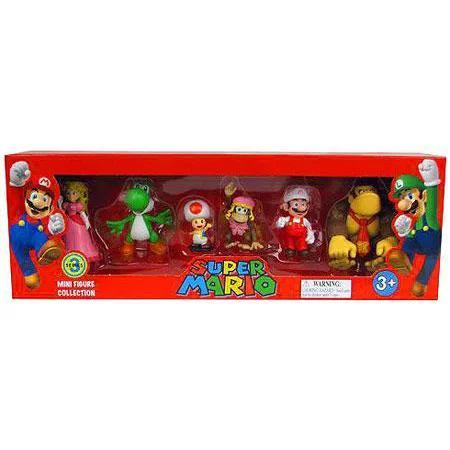 Nintendo Super Mario Mini Figure 6 Pack, Verzamelen, Poppetjes en Figuurtjes, Nieuw, Verzenden