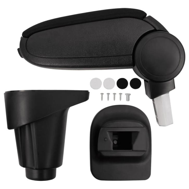 vidaXL Armsteun 14x35x(37-53) cm ABS zwart, Auto-onderdelen, Interieur en Bekleding, Nieuw, Verzenden