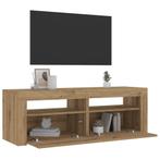 vidaXL Nachtkastjes 2 st met LEDs 60x35x40 cm artisanaal, Huis en Inrichting, Slaapkamer | Nachtkastjes, Verzenden, Nieuw