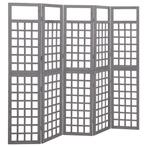 vidaXL Kamerscherm/trellis met 5 panelen 201,5x180 cm, Verzenden, Nieuw