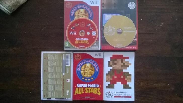 Super Mario All-Stars met muziek CD en Geschiedenis boek, Games en Spelcomputers, Games | Nintendo Wii U, Ophalen of Verzenden