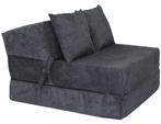 Opvouwbaar matras - 200x70x15cm - velvet dot - antraciet, Huis en Inrichting, Slaapkamer | Matrassen en Bedbodems, Ophalen of Verzenden