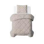 Couette sans housse zébrée - taupe - 140 x 200 cm | 1, Verzenden, Neuf