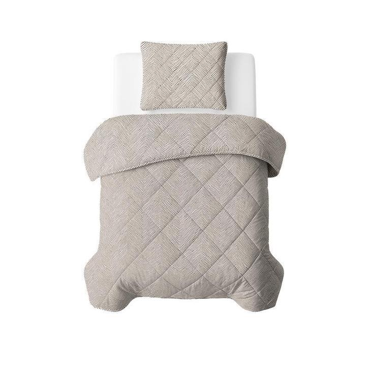 Couette sans housse zébrée - taupe - 140 x 200 cm | 1, Maison & Meubles, Chambre à coucher | Linge de lit, Neuf, Envoi