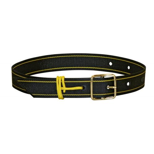 Koebelriem pe, 1 doorn, met koord, zwart/geel 40mmx90cm -, Dieren en Toebehoren, Stalling en Weidegang