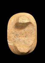 Hellenistisch Ptolemaïsch Been Gouden ring met een portret, Antiek en Kunst