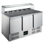 Pizzawerkbank | 402L | 3 Deuren (1/1 GN) | Boven 8x 1/6 GN, Verzenden