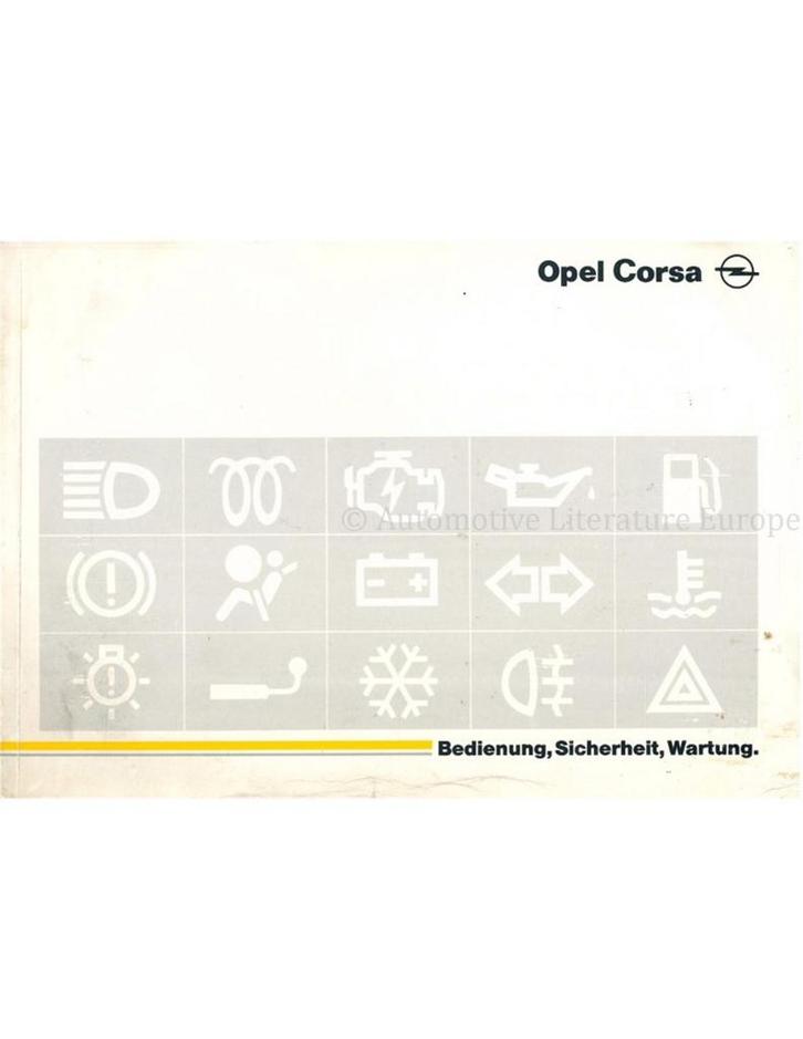 1995 OPEL CORSA B INSTRUCTIEBOEKJE DUITS, Auto diversen, Handleidingen en Instructieboekjes