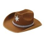 Cowboy Hoed Bruin Sheriff, Nieuw, Verzenden