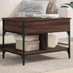 vidaXL Salontafel 70x50x50 cm bewerkt hout en metaal, Huis en Inrichting, Tafels | Salontafels, Verzenden, Nieuw