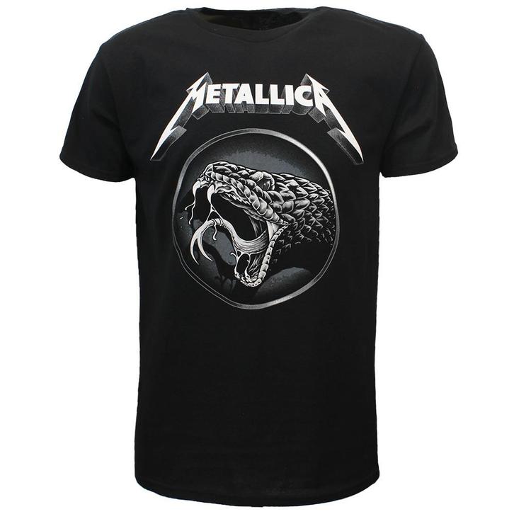 Metallica Black Album Snake T-Shirt - Officiële Merchandise, Kleding | Heren, T-shirts