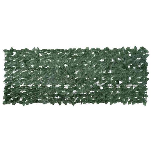 vidaXL Balkonscherm met donkergroene bladeren 200x75 cm, Tuin en Terras, Parasols, Nieuw, Verzenden