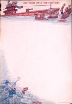 ‘Put Them On a ‘Tin Fish’ Diet’ - briefpapier (a4), Verzamelen, Militaria | Tweede Wereldoorlog, Verzenden, Foto of Poster
