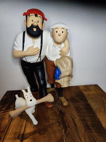 Tintin - Statuette Leblon-Delienne 49 - Tintin , Haddock et beschikbaar voor biedingen