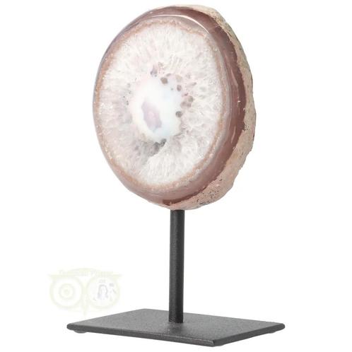 Agaat op standaard Nr 68 - 664  gram - Brazilië, Handtassen en Accessoires, Edelstenen, Nieuw, Verzenden
