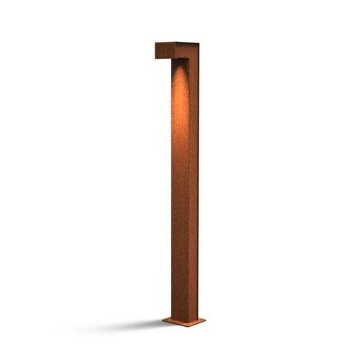 Cortenstaal staande lamp pillar CUBE 230V - Large, Doe-het-zelf en Bouw, Overige Doe-Het-Zelf en Bouw, Nieuw