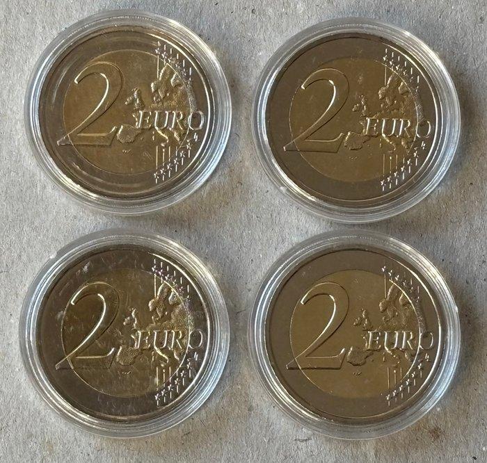 Malta. 2 Euro 2025 The Maltese Ox + Mdina (4 monete), Postzegels en Munten, Munten | Europa | Euromunten