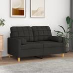 vidaXL Sierkussens 2 st 15x50 cm stof zwart, Huis en Inrichting, Woonaccessoires | Kussens, Verzenden, Nieuw