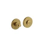 WC slot rond 49x7mm messing mat titaan PVD, Doe-het-zelf en Bouw, Ophalen of Verzenden, Nieuw, Koper of Messing, Slot