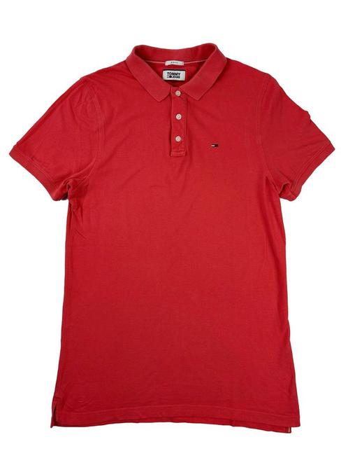 Vintage Tommy Hilfiger Polo roze/rood maat L, Kleding | Heren, Polo's, Roze, Zo goed als nieuw, Maat 48/50 (M), Ophalen of Verzenden