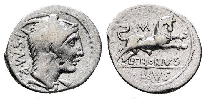Romeinse Republiek. L. Thorius Balbus 105 v.Chr. Rome, Postzegels en Munten, Munten | Europa | Niet-Euromunten