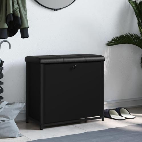 vidaXL Schoenenbankje met klaplade 62x32x56 cm zwart, Huis en Inrichting, Overige Huis en Inrichting, Nieuw, Verzenden