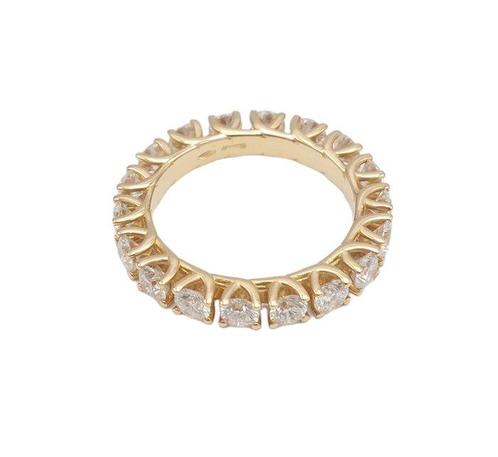 Ring - 18 karaat Roségoud -  2.41ct. tw. Diamant, Handtassen en Accessoires, Ringen