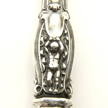 Antiek Rococo slacouvert met afbeelding van putti - Couverts