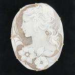 Pendentif - 18 carats Or jaune - Cammeo, Handtassen en Accessoires, Antieke sieraden
