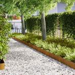 vidaXL Gazonranden 20 pcs Bruin 100 x 0.5 x 20 cm, Tuin en Terras, Verzenden, Nieuw