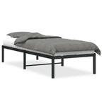 Bedframe 75x190 | Tweede Kansje | Zwart Metaal, Eenpersoons, Verzenden, Zwart, Nieuw