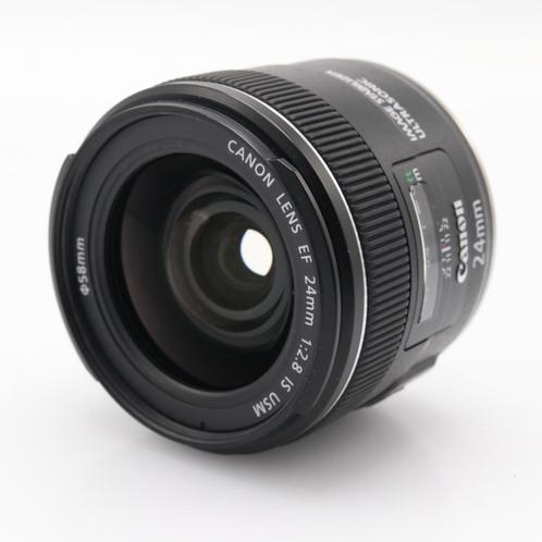 Canon EF 24mm F/2.8 IS USM occasion, Audio, Tv en Foto, Foto | Lenzen en Objectieven, Zo goed als nieuw, Verzenden